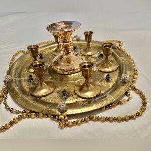 Egyptian Belly Dance Shemadan Candle Tray Made in Egypt